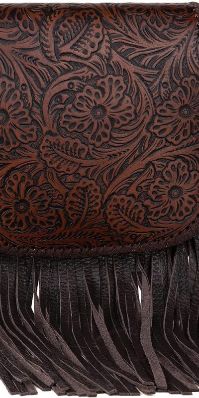 Fringe Leather Crossbody Bag