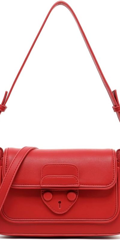 Red Leather Crossbody Bag