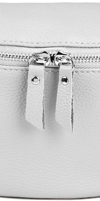 White Leather Crossbody Bag