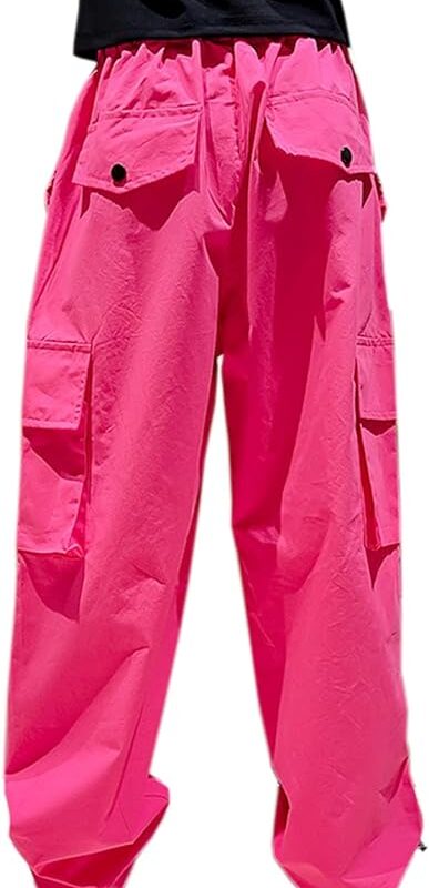 light weight pink cargo pants womesn
