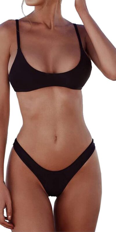 SherryDC Women's Push-Up Padded Brazilian Bikini Bathing Suit