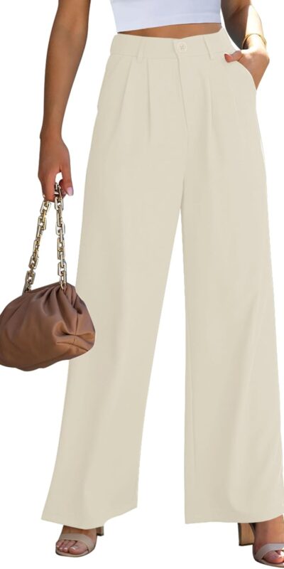 Women's High Waisted Wide Leg Dress Pants for Work