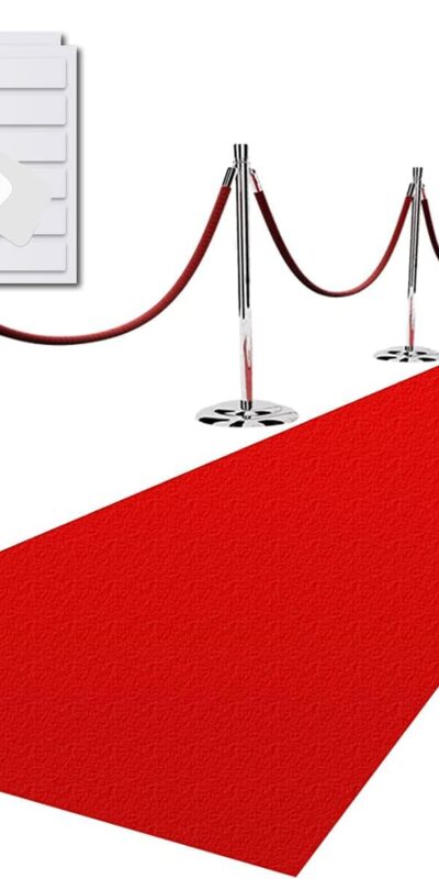 Red Carpet Runner for Party, 2.6X30 ft, 130 GSM - New