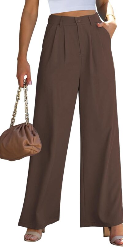 Women's High Waisted Wide Leg Dress Pants for Work