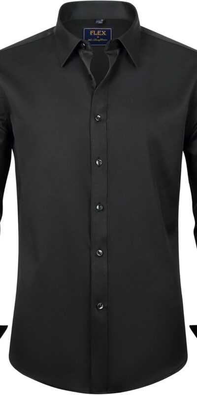 J.VER Stretch Wrinkle-Free Men's Dress Shirt Business Casual
