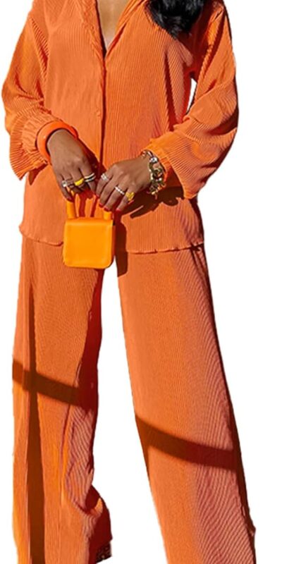 Women's Linen Shirt and Pants Set - Casual Streetwear