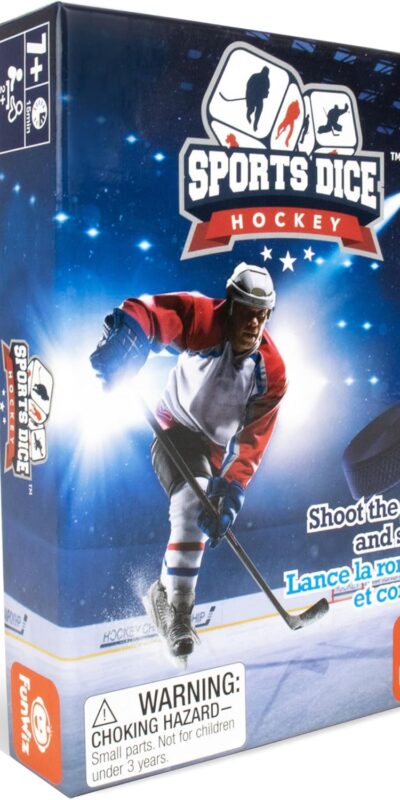 FoxMind Sports Dice Hockey Board Game - 2-4 Players, Ages 7+