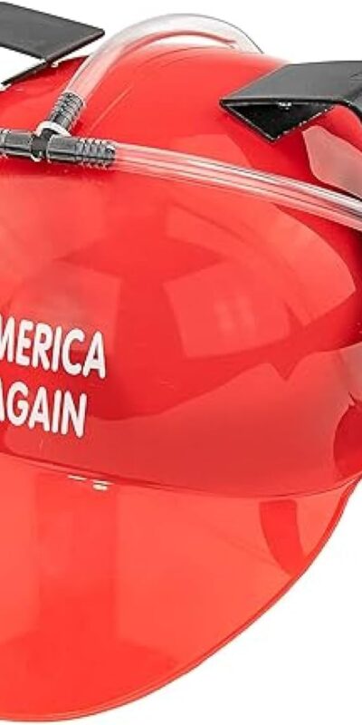 Red Trump-Inspired Drinking Hat for Parties & Events - New!