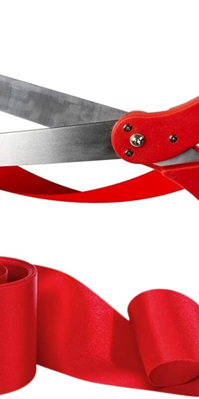 Premium 25" Grand Opening Ribbon and Scissors Ceremony Kit