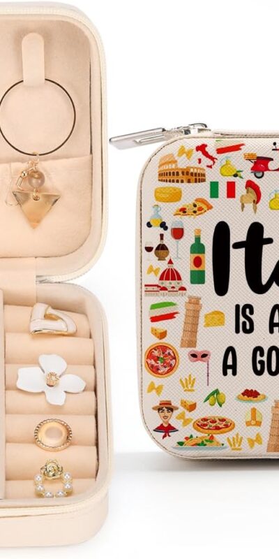 Travel Jewelry Case for Italy Lover - Italy Themed Gift