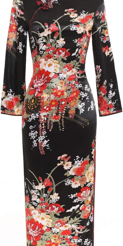Shanghai Story Long Sleeve Cheongsam Qipao - Traditional Style