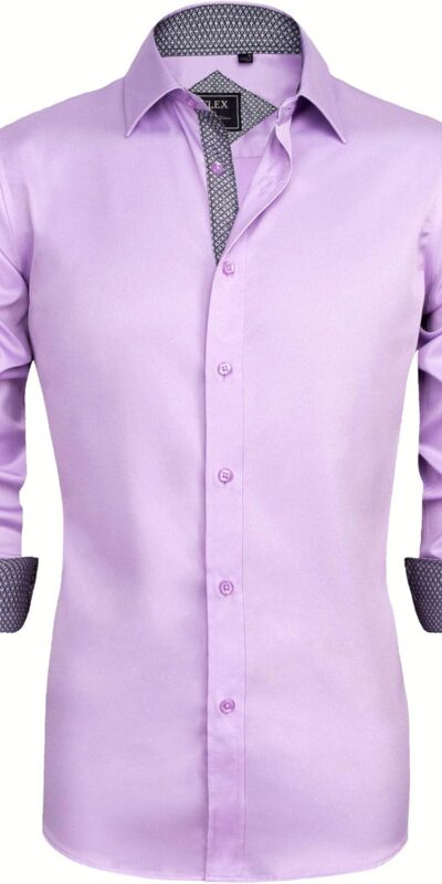 J.VER Men’s Stretch Dress Shirt Regular Fit, Wrinkle-Free