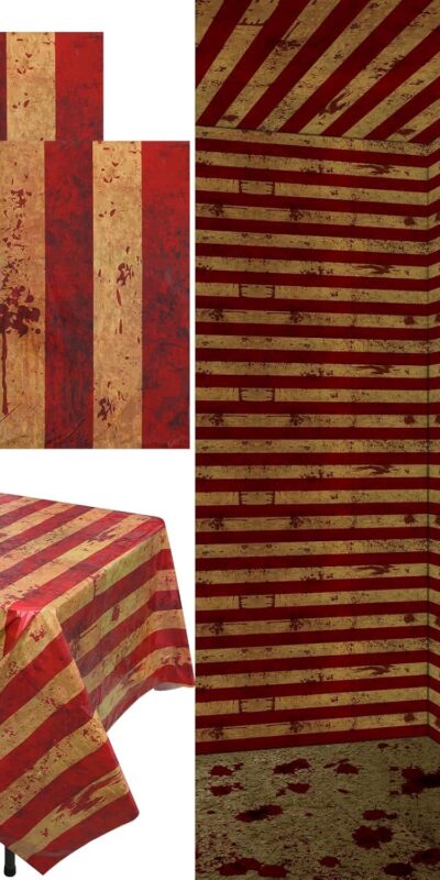 Halloween Creepy Carnival Tablecloth Roll - 200 Ft Long