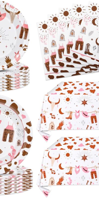 Cowgirl Party Decorations Set for Wild West Theme Party