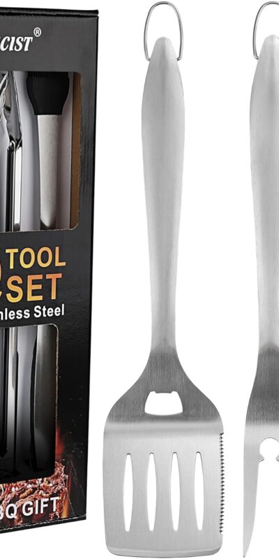 Deluxe 4pc Heavy Duty Grill Accessories Set for Top Chef