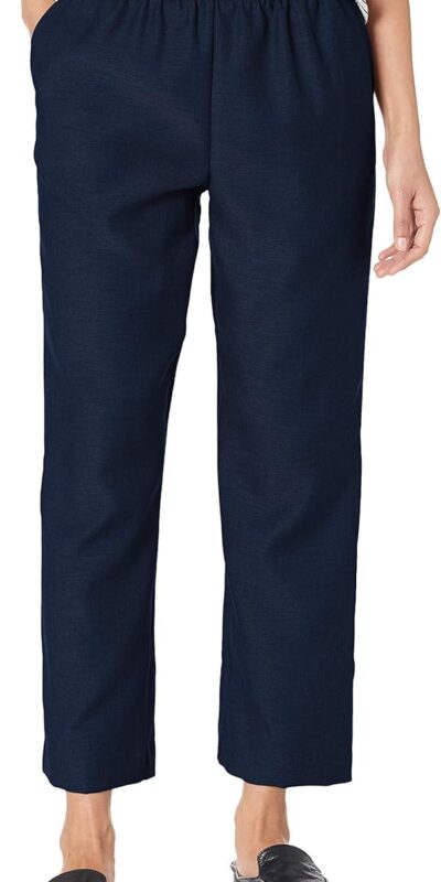 Comfortable Petite Pull-On Pants with Elastic Waist - Short Length