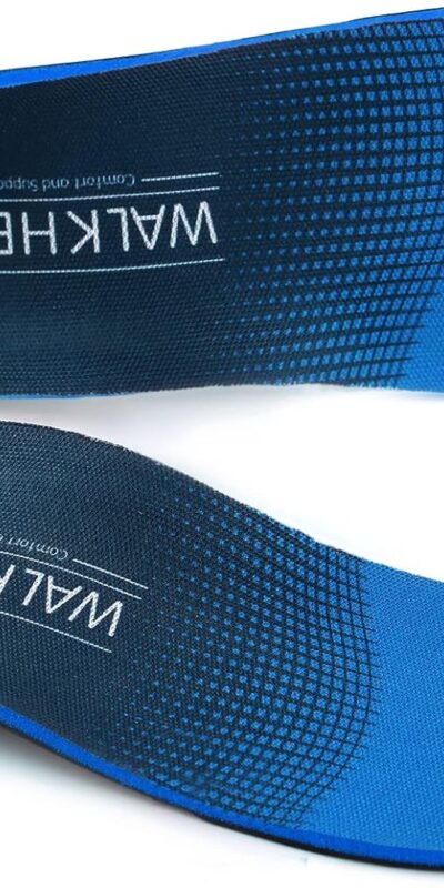 Orthotic Plantar Fasciitis Insoles for Men Women - Arch Support Flat Feet Inserts for Work Boots (Size: Mens 8-8 1/2 | Womens 10-10 1/2)