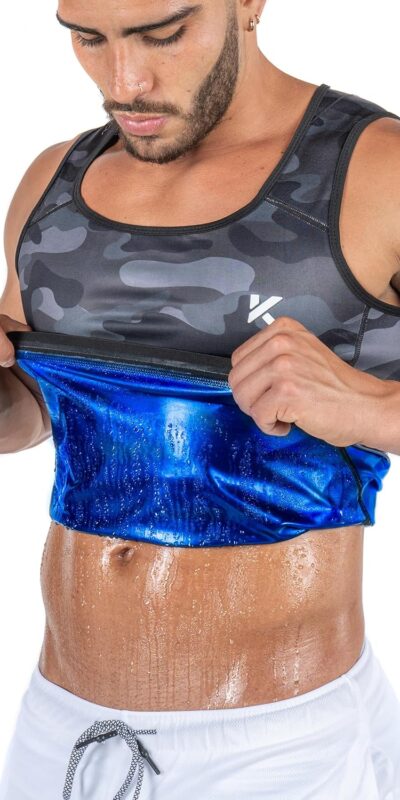 Kewlioo Men's Heat Trapping Sauna Suit Compression Vest