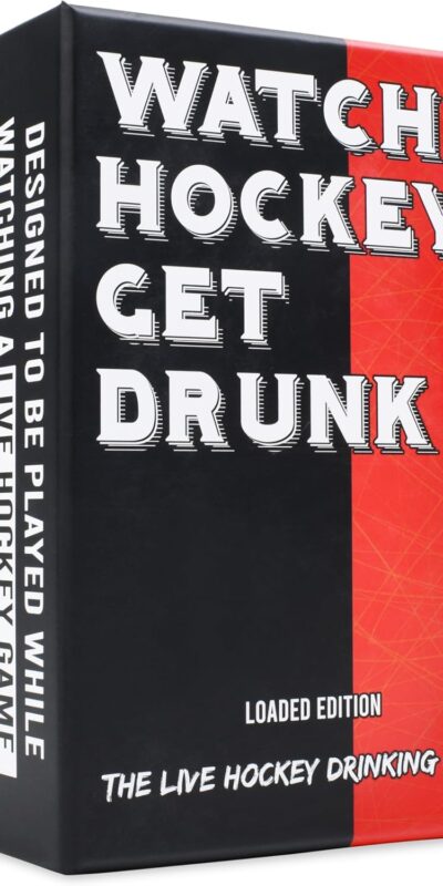 Hockey Drinking Game Set | 260 Cards, Mini Puck, Party Essential