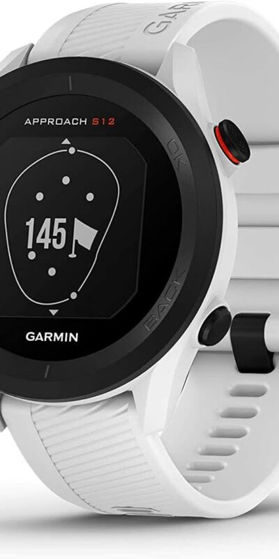 Garmin Approach S12 Golf Watch, Easy-to-Use, 42k+ Courses, White