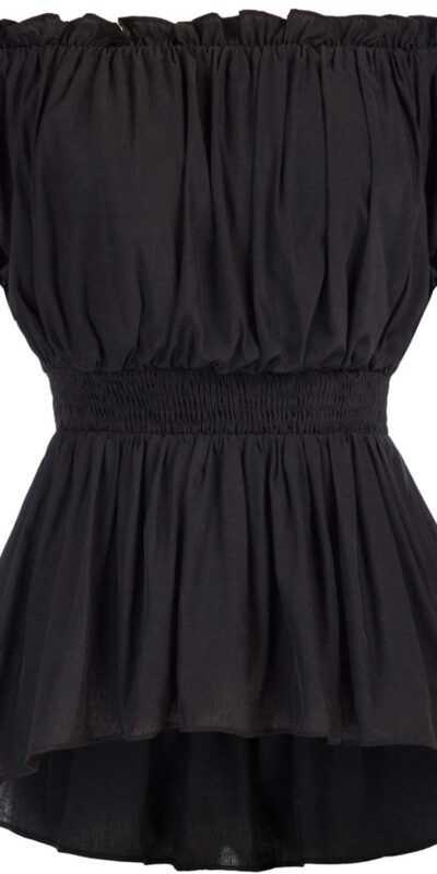 Scarlet Darkness Renaissance Shirt Women Peasant Blouse Pirate Steampunk Shirt