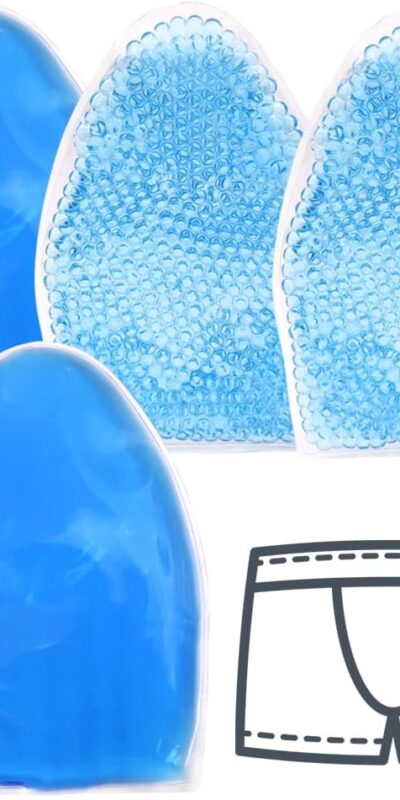 Testicular Support Gel Ice Packs for Vasectomy Pain Relief (4 Pack)