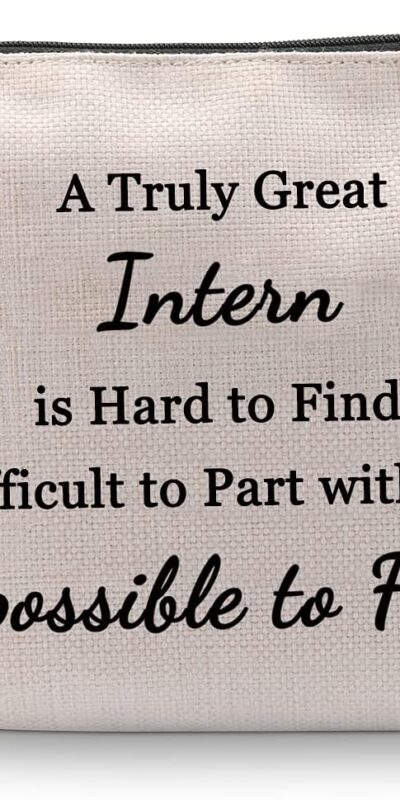 Employee Appreciation Canvas Makeup Bag - Truly Great Intern