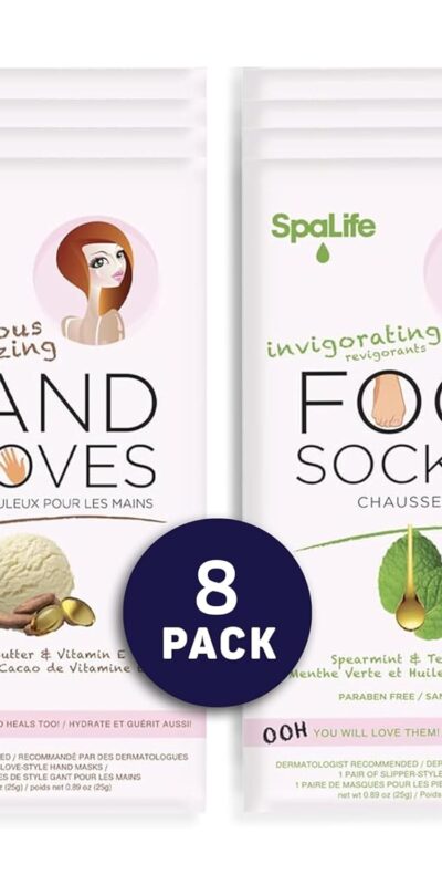 Hydrating Hand Gloves and Foot Sockies Bundle - 5 Pairs