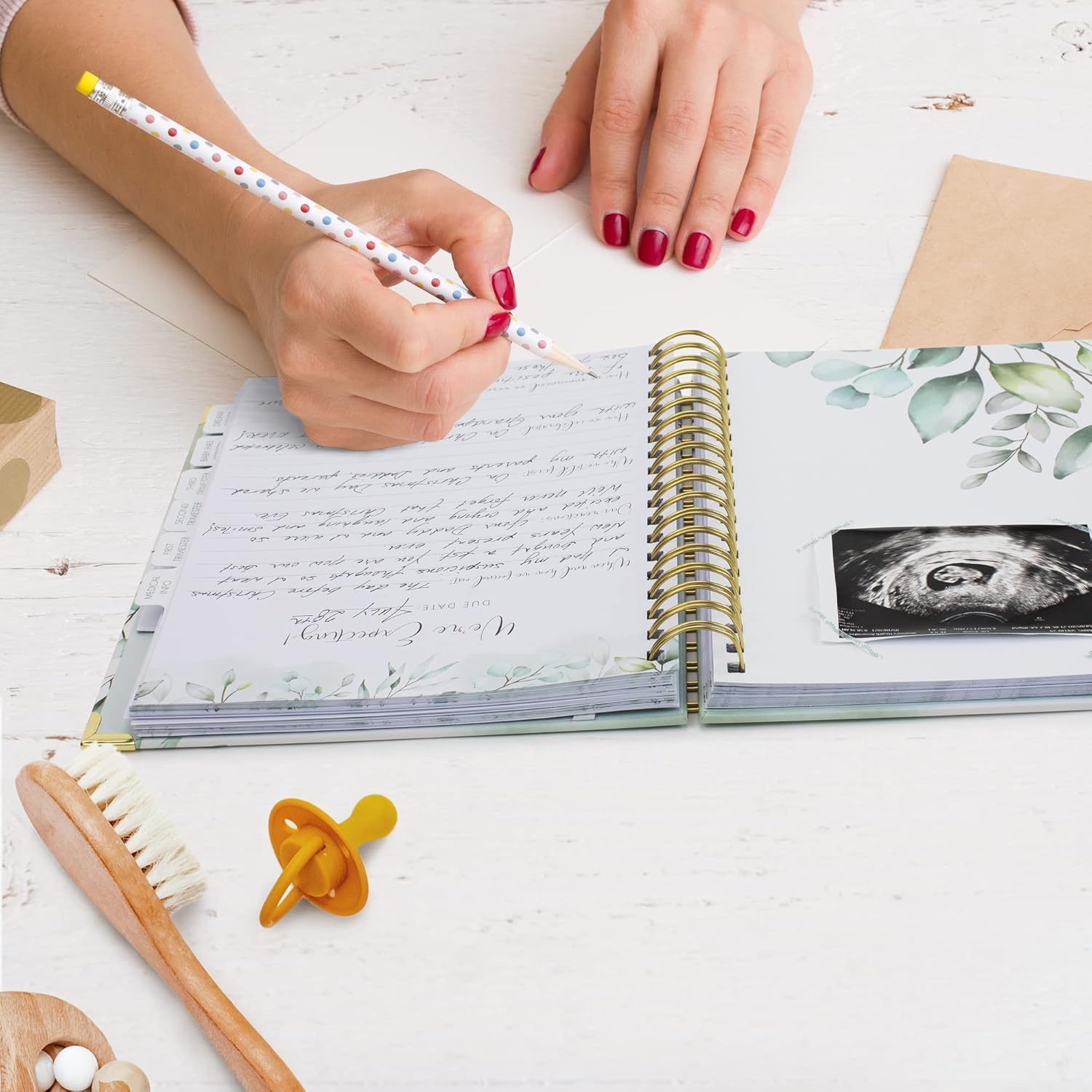 Pregnancy Journal & Memory Book with Stickers - Perfect Planner - Image 8