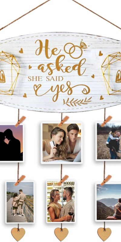 Yudarte Wedding Wall Picture Organizer for Newly Engaged Couples