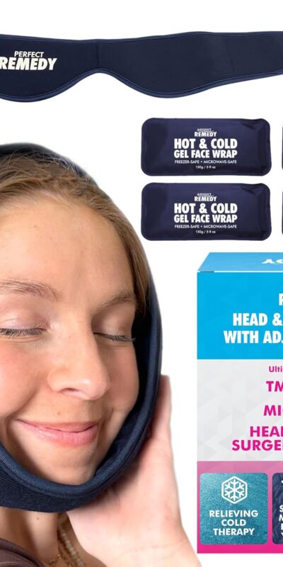 Wisdom Teeth Ice Pack Head Wrap - TMJ Relief Kit