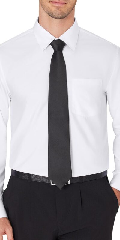 J.VER Men's Wrinkle-Free Long Sleeve Dress Shirt - Business Casual