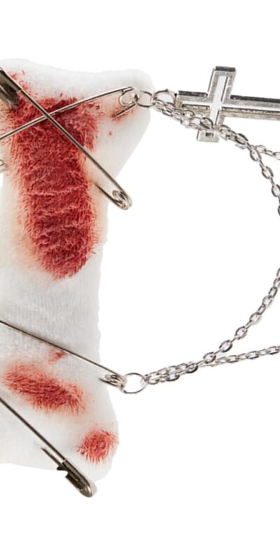 Large Bone Hair Clip with Bloodstain for Kids & Women