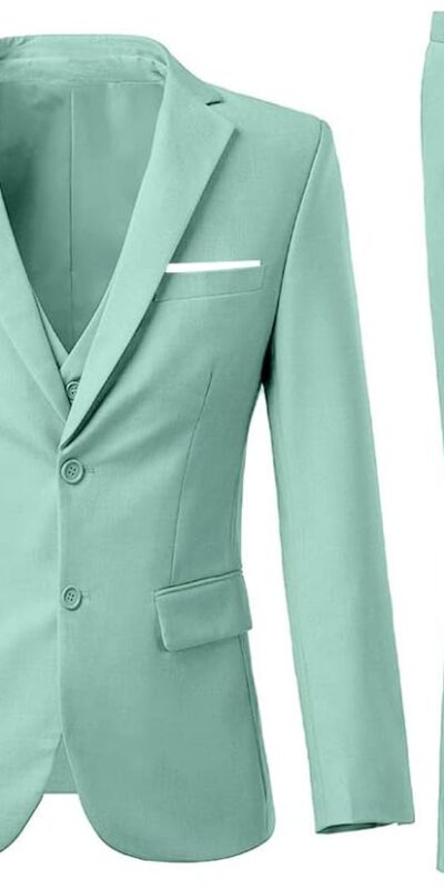 Men's Slim Fit 3 Piece Suit Set, Wedding Business Suit