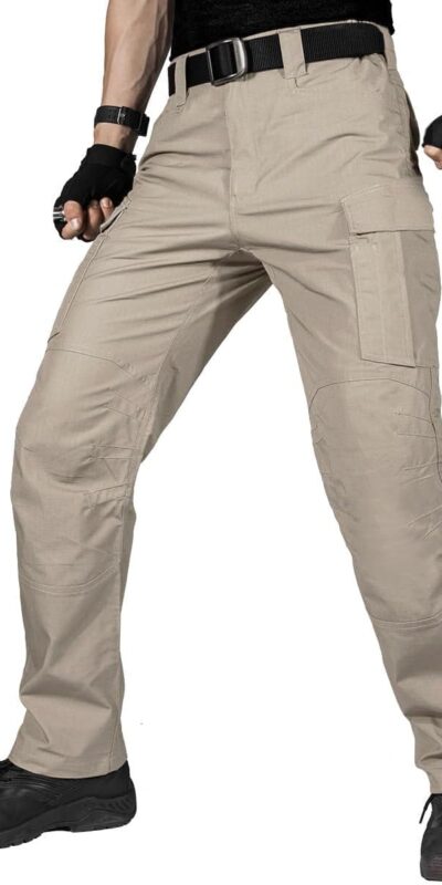 FREE SOLDIER Water Resistant Tactical Cargo Work Pants - Relaxed Fit