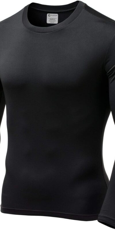 Men's Ultra Soft Thermal Compression Crew Neck Top - Fleece Lined
