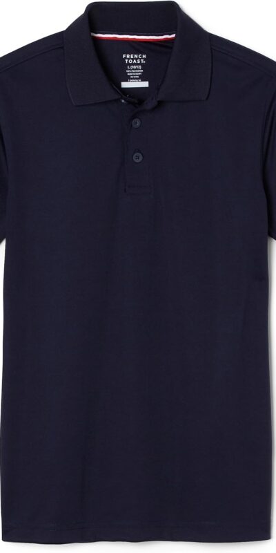 French Toast Men's Moisture Wicking Performance Polo Shirt, Size Large