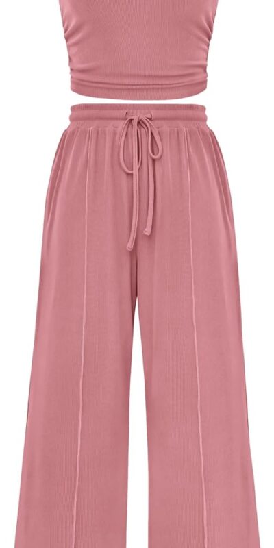 MASCOMODA Womens 2 Piece Summer Tracksuit Lounge Set