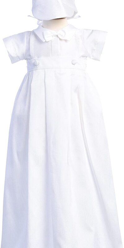 Boys' Baptism Outfit Set - Baby Christening Romper & Gown