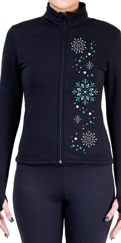Child Size Figure Skating Polartec Fleece Jacket with Spangles