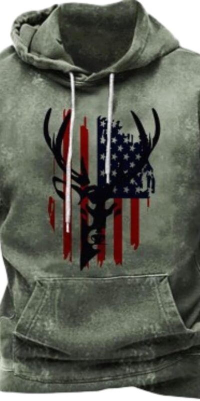 Men's Lightweight Oversized Hooded Sweatshirt - Long Sleeve Athletic