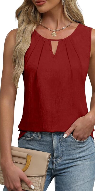2024 Blooming Jelly Sleeveless Tank Top Business Casual Shirt