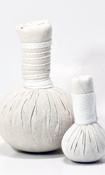 Thai Herbal Compress Ball Set for Body & Face - 2 Pcs