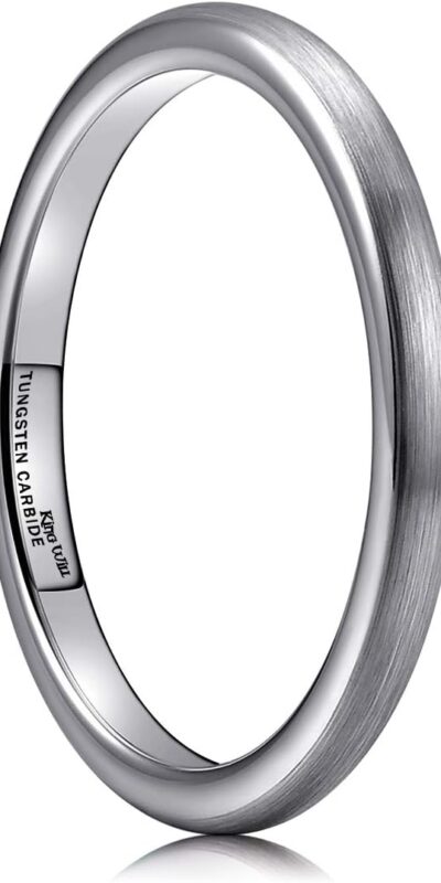 Tungsten Carbide Comfort Fit Engagement Wedding Ring 2-8mm