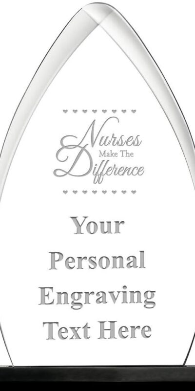 Personalized 6.75" H Nurses Make The Difference Acrylic Award