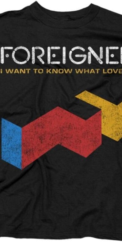 Foreigner "I Want To Know What Love Is" T-Shirt - Size S