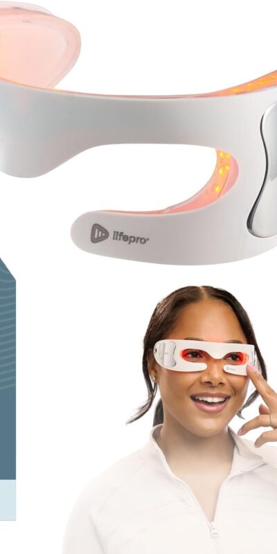 LifePro LED Red Light Therapy Mask - 3 Colors, Portable