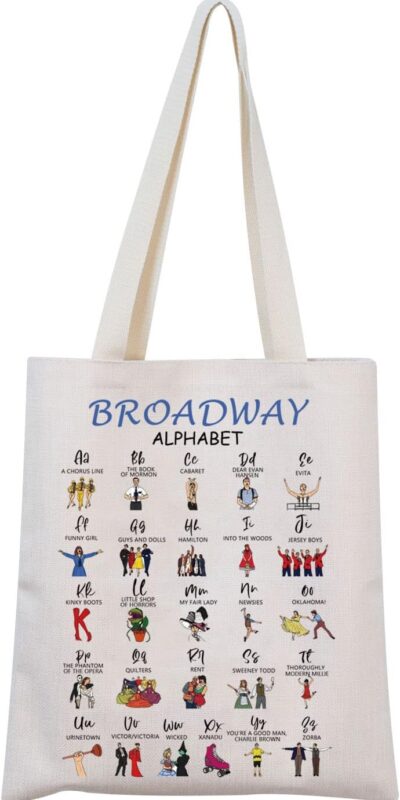 MNIGIU Broadway Musical Tote Bag - Perfect Gift for Fans