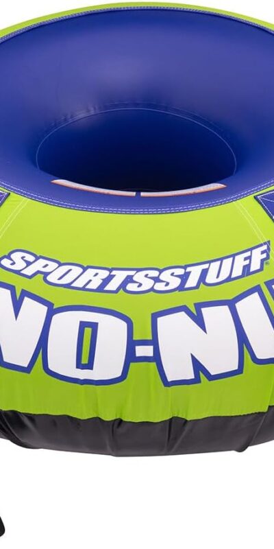 Sno-Nut Inflatable Snow Tube/Sled, Durable Nylon Cover, 2-Person