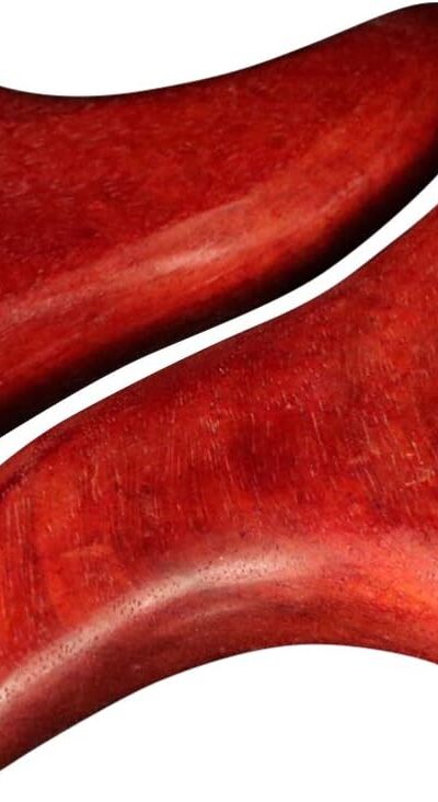 2pcs Thai Wooden Massage Sticks for Full Body Relaxation